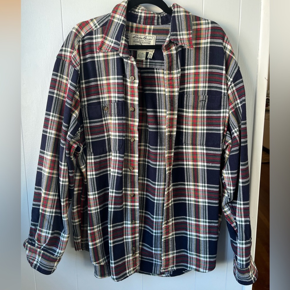men’s M tall vintage eddie bauer flannel
